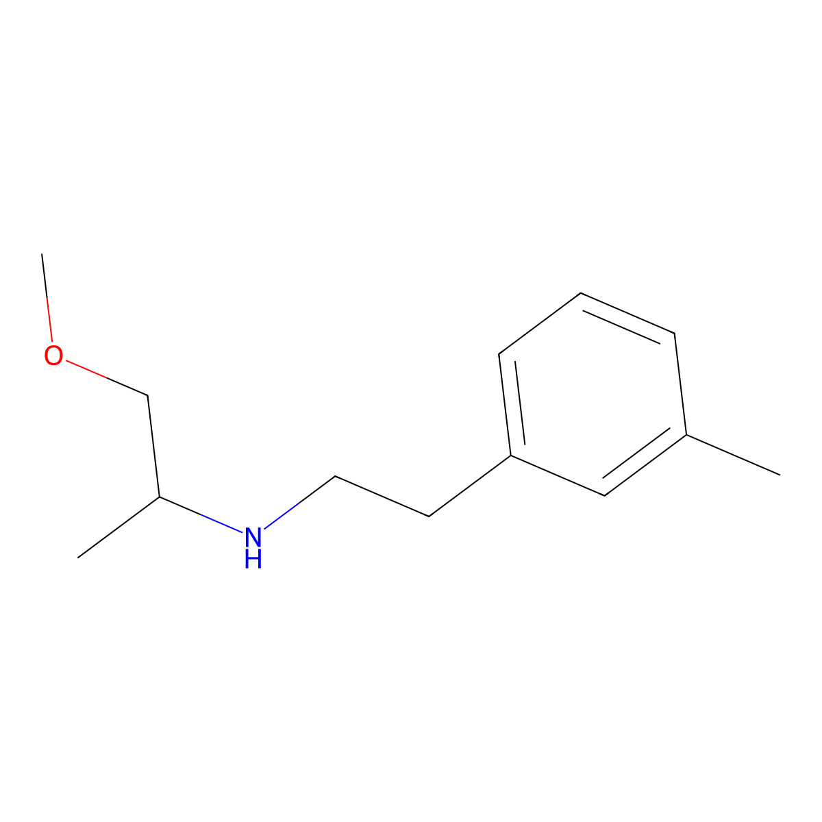 (1-Methoxypropan-2-yl)[2-(3-methylphenyl)ethyl]amine molecular structure, CAS 1249343-39-2