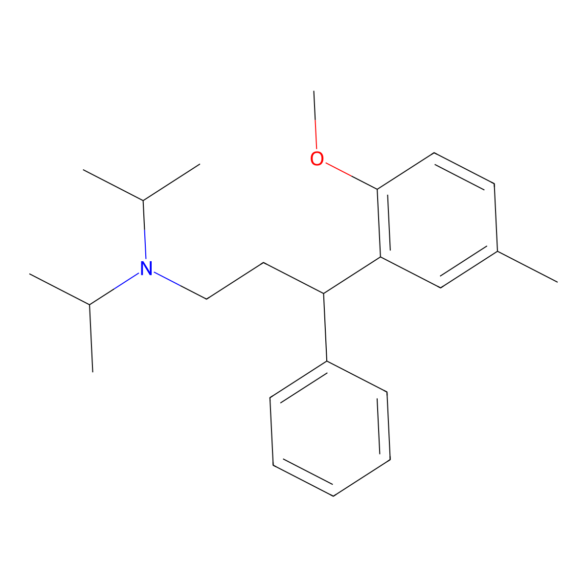 (3RS)-3-(2-Methoxy-5-methylphenyl)-N,N-bis(1-methylethyl)-3-phenylpropan-1-amine molecular structure, CAS 124935-88-2
