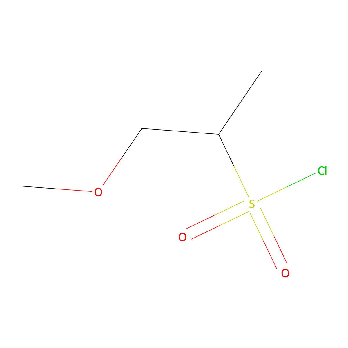1-Methoxypropane-2-sulfonyl chloride molecular structure, CAS 1249353-51-2