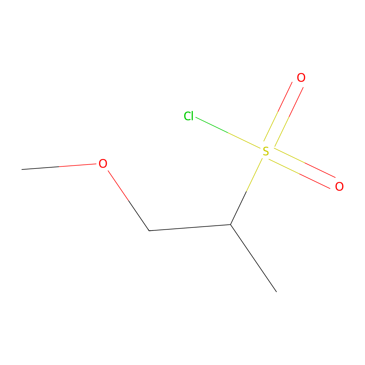 1-Methoxypropane-2-sulfonyl chloride molecular structure, CAS 1249353-51-2
