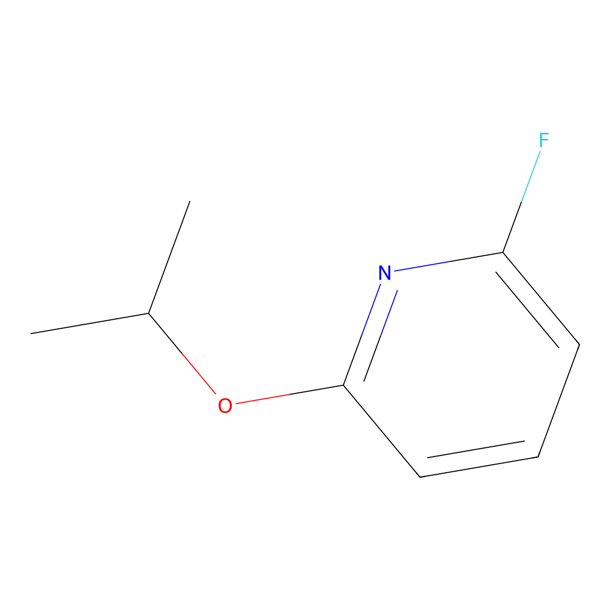 2-Fluoro-6-(propan-2-yloxy)pyridine molecular structure, CAS 1249358-97-1