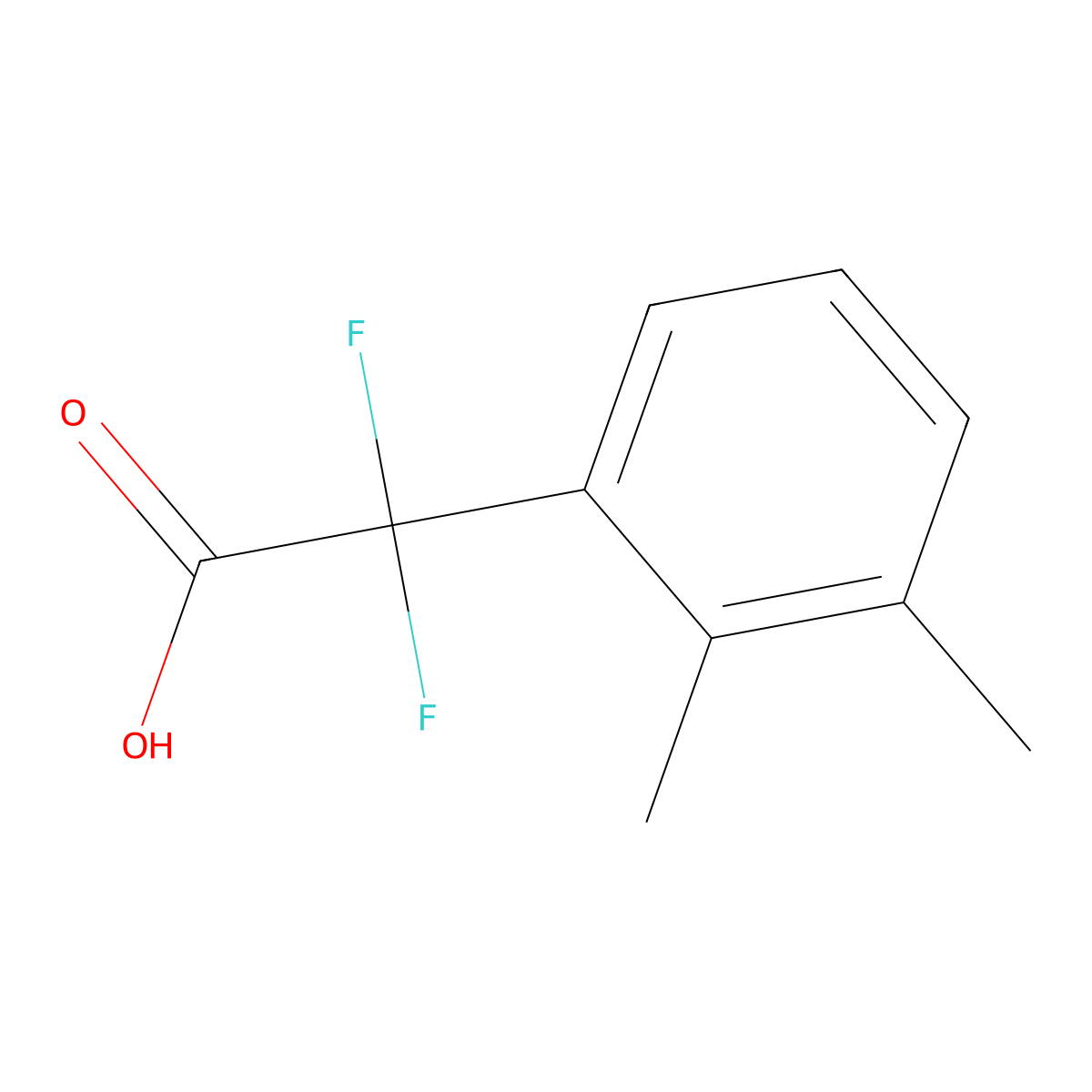 2-(2,3-Dimethylphenyl)-2,2-difluoroacetic acid molecular structure, CAS 1249360-12-0