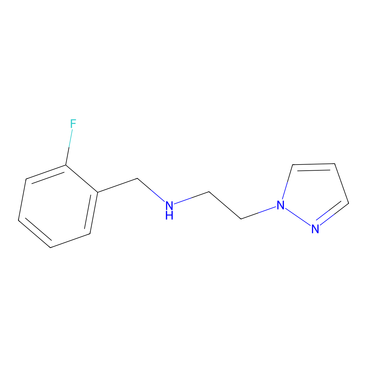 n-(2-Fluorobenzyl)-2-(1h-pyrazol-1-yl)ethan-1-amine molecular structure, CAS 1249361-67-8