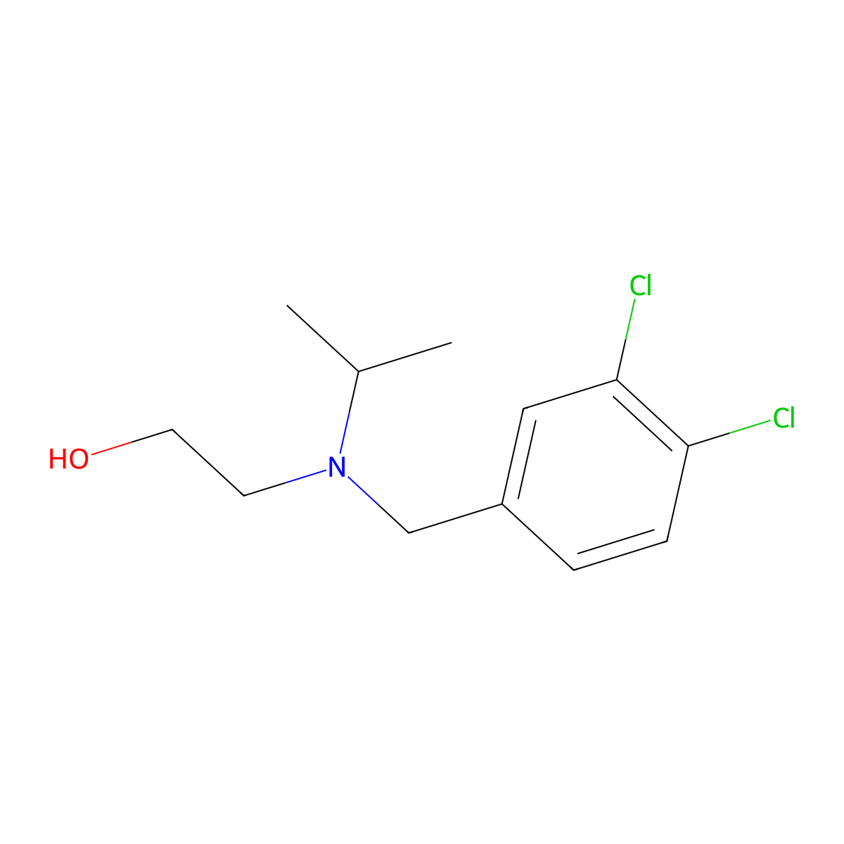 2-[(3,4-Dichloro-benzyl)-isopropyl-amino]-ethanol molecular structure, CAS 1249362-70-6
