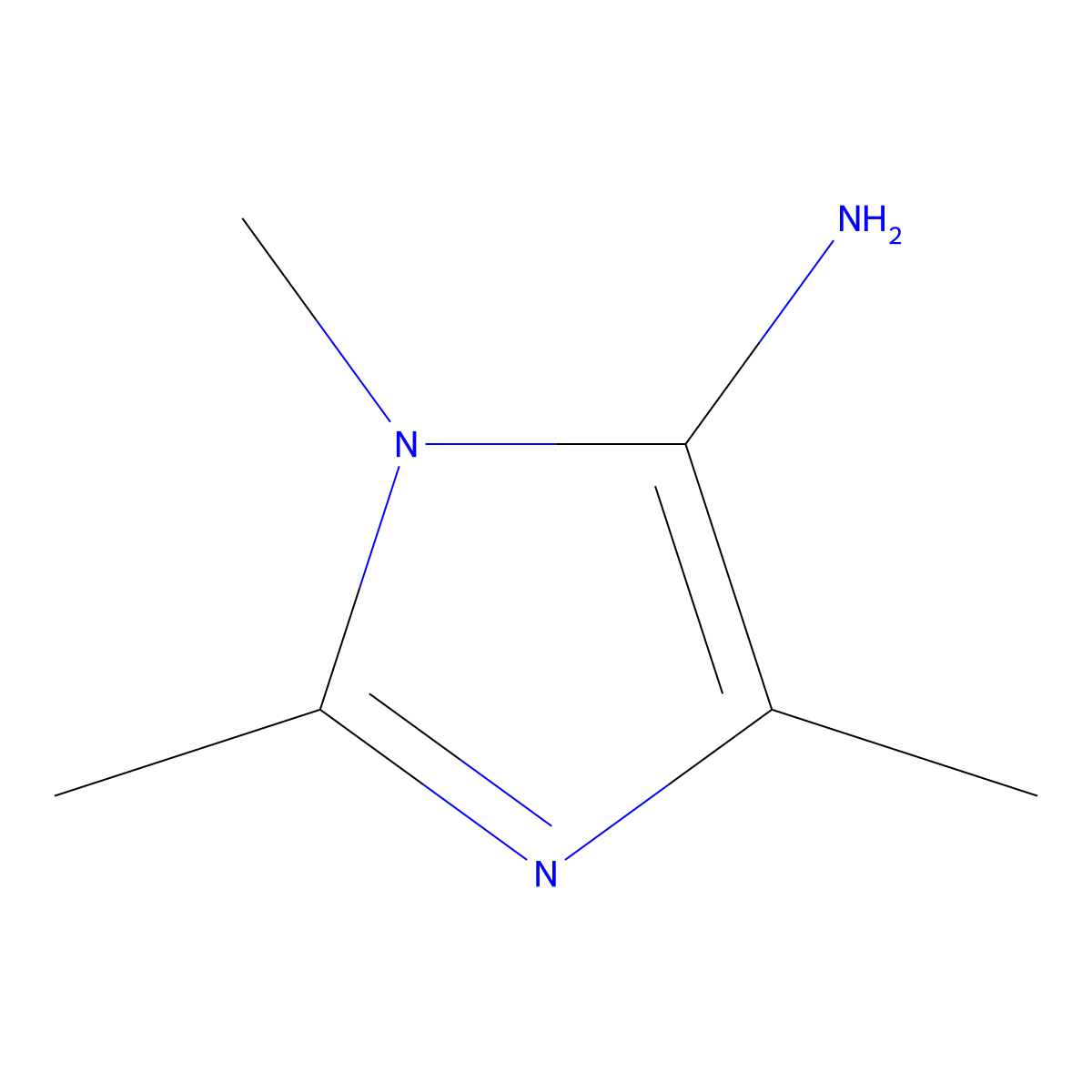 1H-Imidazol-5-amine, 1,2,4-trimethyl- molecular structure, CAS 1249368-00-0