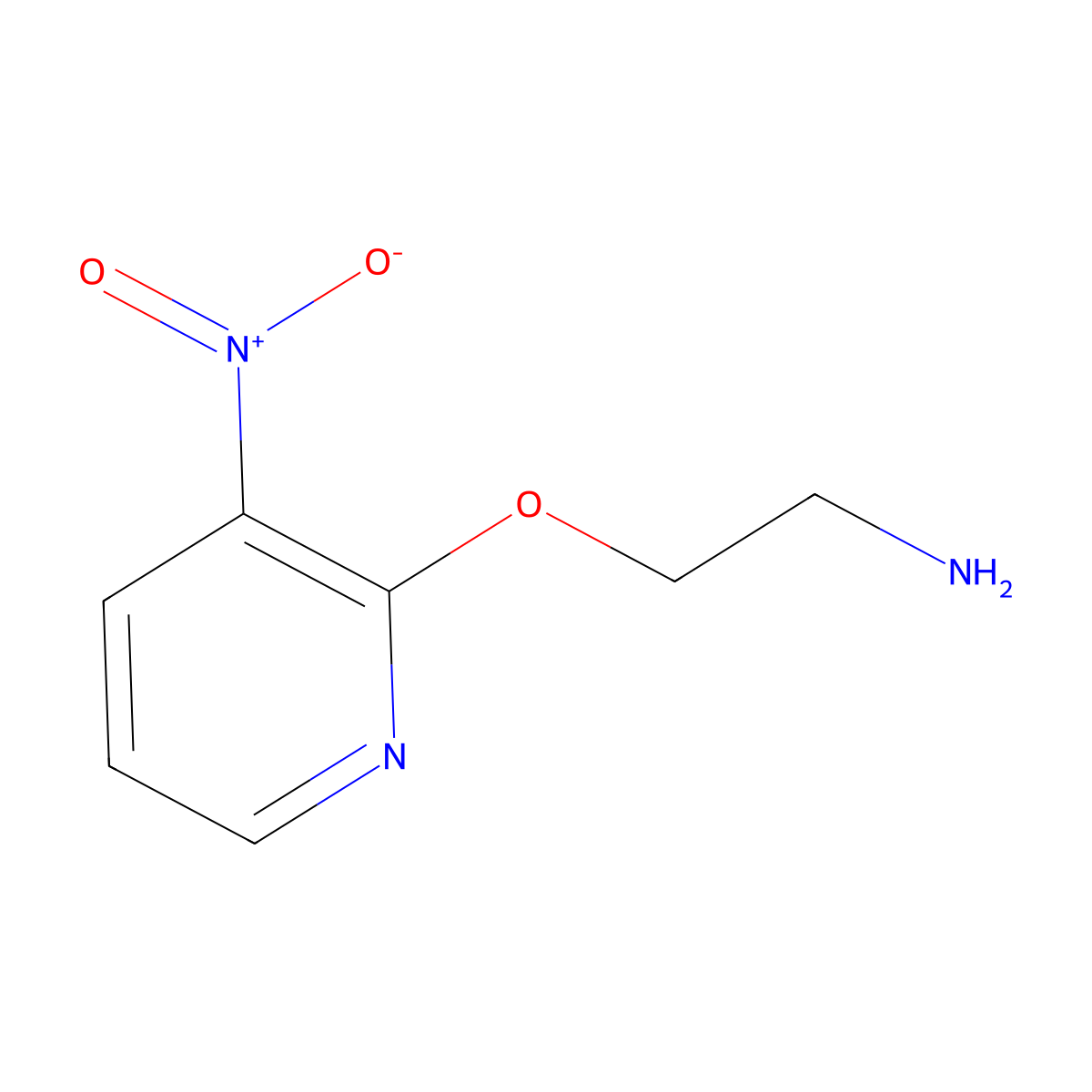 2-[(3-Nitropyridin-2-yl)oxy]ethan-1-amine molecular structure, CAS 1249369-16-1