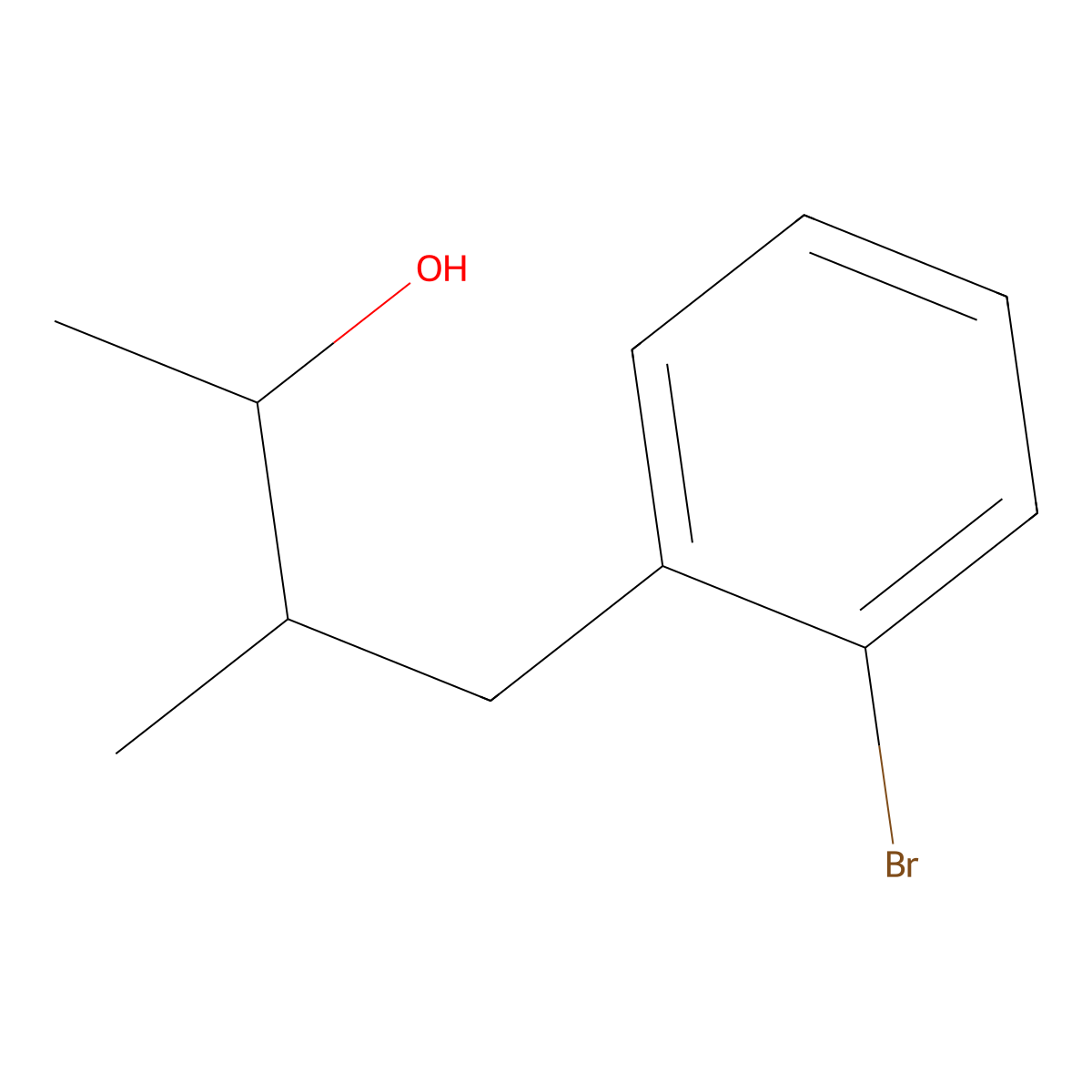 4-(2-Bromophenyl)-3-methylbutan-2-ol molecular structure, CAS 1249372-95-9