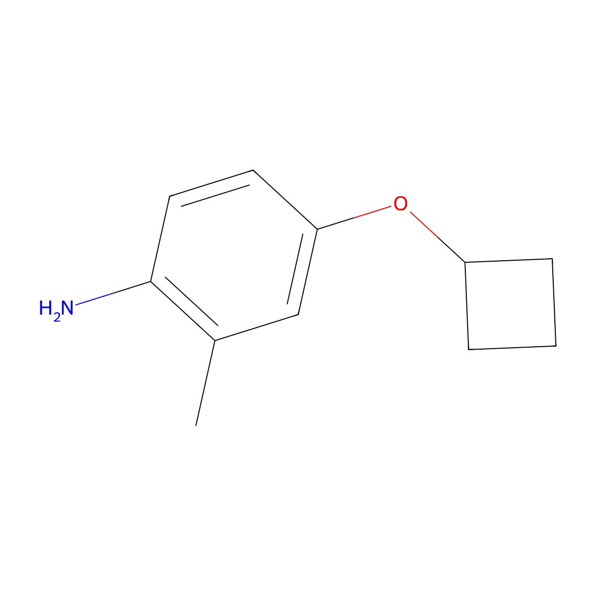 4-Cyclobutoxy-2-methylaniline molecular structure, CAS 1249378-48-0