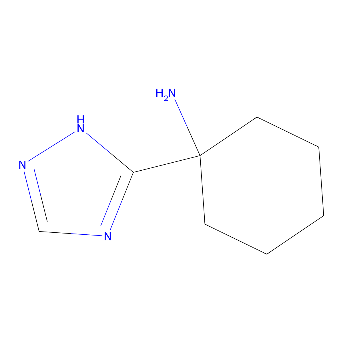 1-(1h-1,2,4-Triazol-3-yl)cyclohexan-1-amine molecular structure, CAS 1249378-56-0