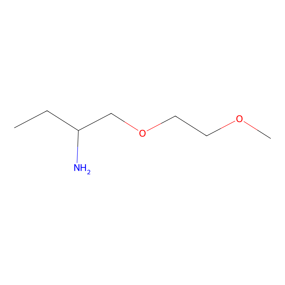 1-(2-Aminobutoxy)-2-methoxyethane molecular structure, CAS 1249378-91-3
