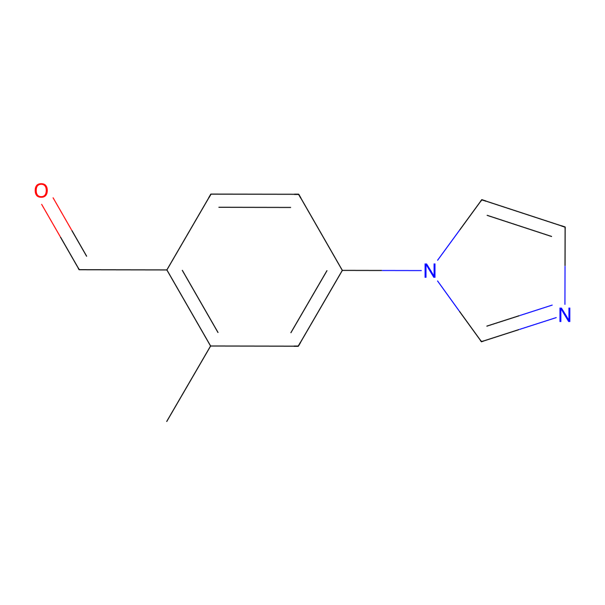 4-(1H-imidazol-1-yl)-2-methylbenzaldehyde molecular structure, CAS 1249382-59-9