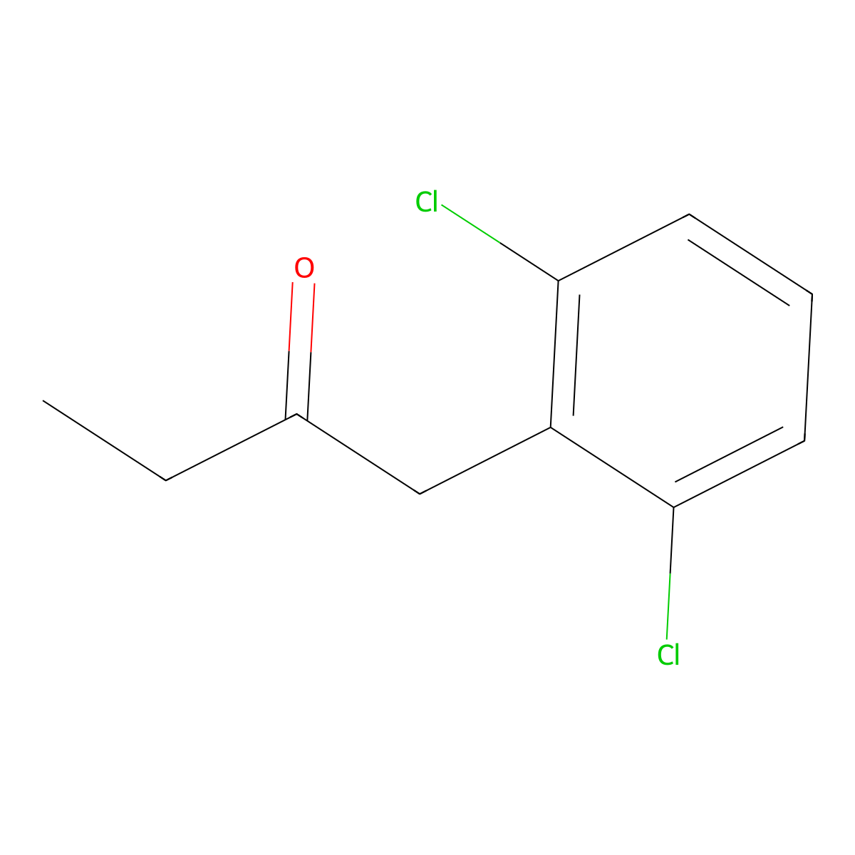 1-(2,6-Dichlorophenyl)butan-2-one molecular structure, CAS 1249385-47-4