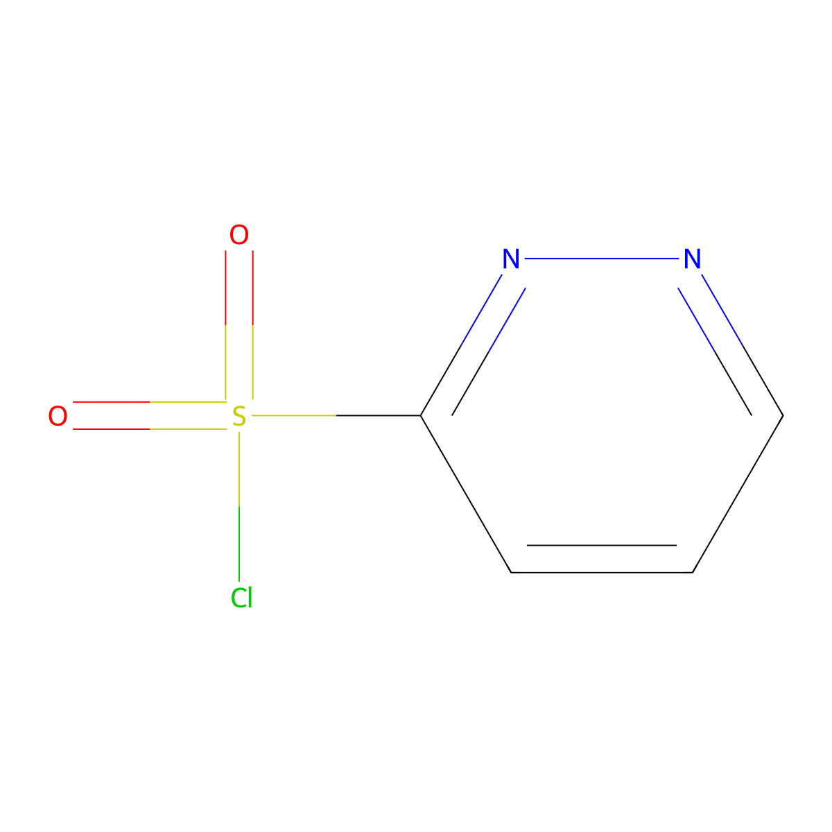 Pyridazine-3-sulfonyl chloride molecular structure, CAS 1249387-78-7