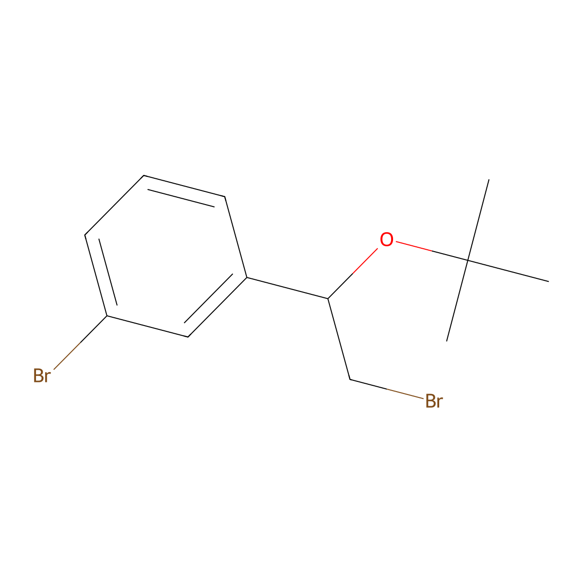 1-Bromo-3-(2-bromo-1-(tert-butoxy)ethyl)benzene molecular structure, CAS 1249387-92-5