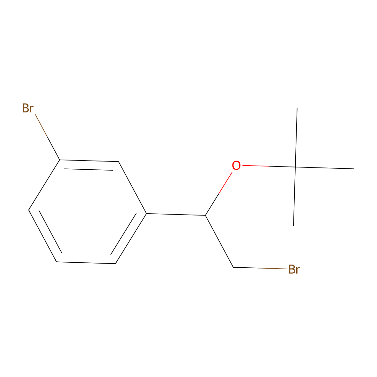 1-Bromo-3-(2-bromo-1-(tert-butoxy)ethyl)benzene molecular structure, CAS 1249387-92-5