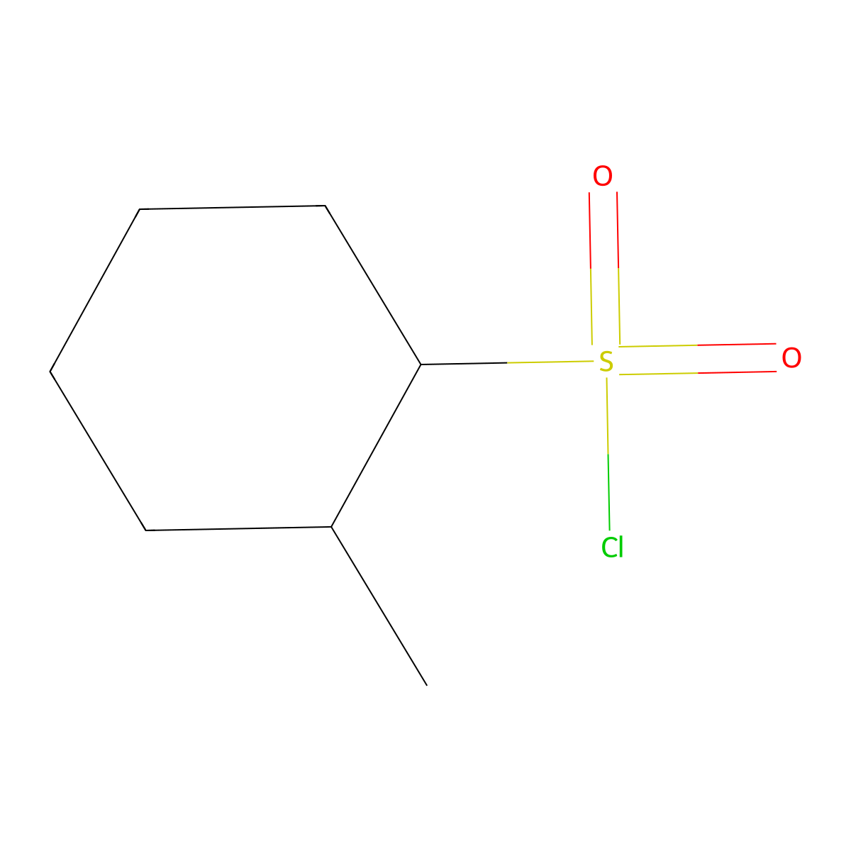 2-Methylcyclohexane-1-sulfonyl chloride molecular structure, CAS 1249390-19-9