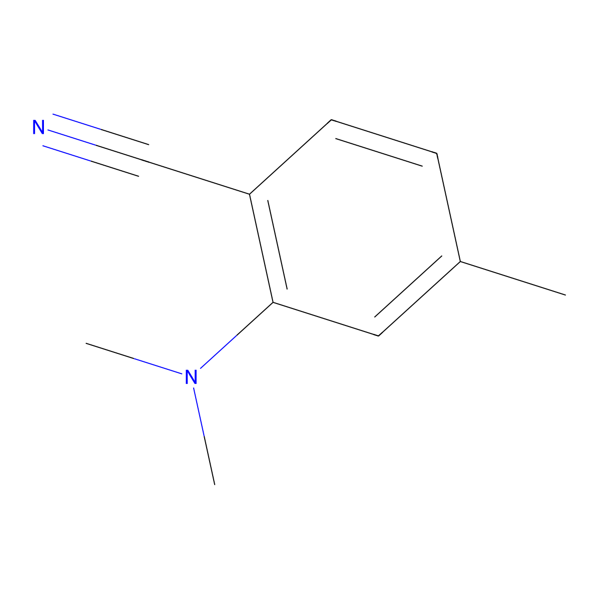 2-(Dimethylamino)-4-methylbenzonitrile molecular structure, CAS 1249392-06-0