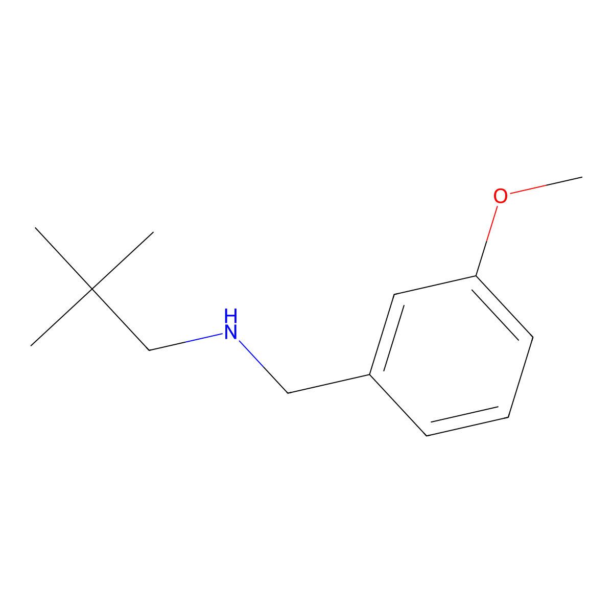 (2,2-Dimethylpropyl)[(3-methoxyphenyl)methyl]amine molecular structure, CAS 1249399-90-3