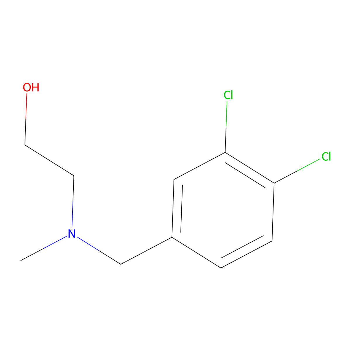 2-[(3,4-Dichloro-benzyl)-methyl-amino]-ethanol molecular structure, CAS 1249407-34-8