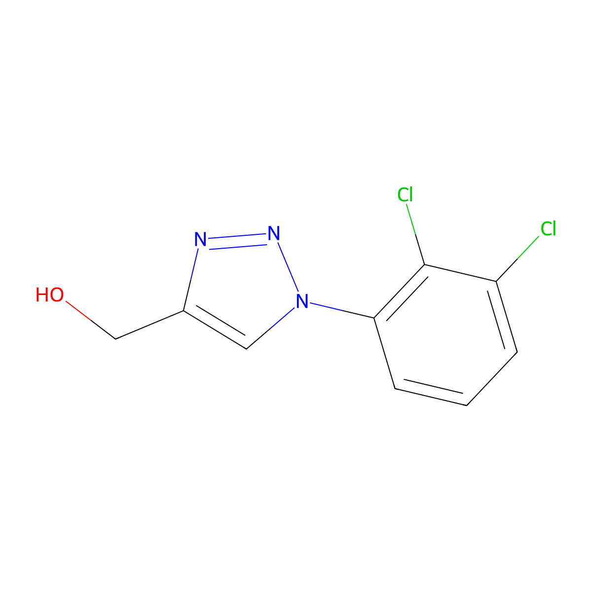 [1-(2,3-dichlorophenyl)-1H-1,2,3-triazol-4-yl]methanol molecular structure, CAS 1249409-41-3