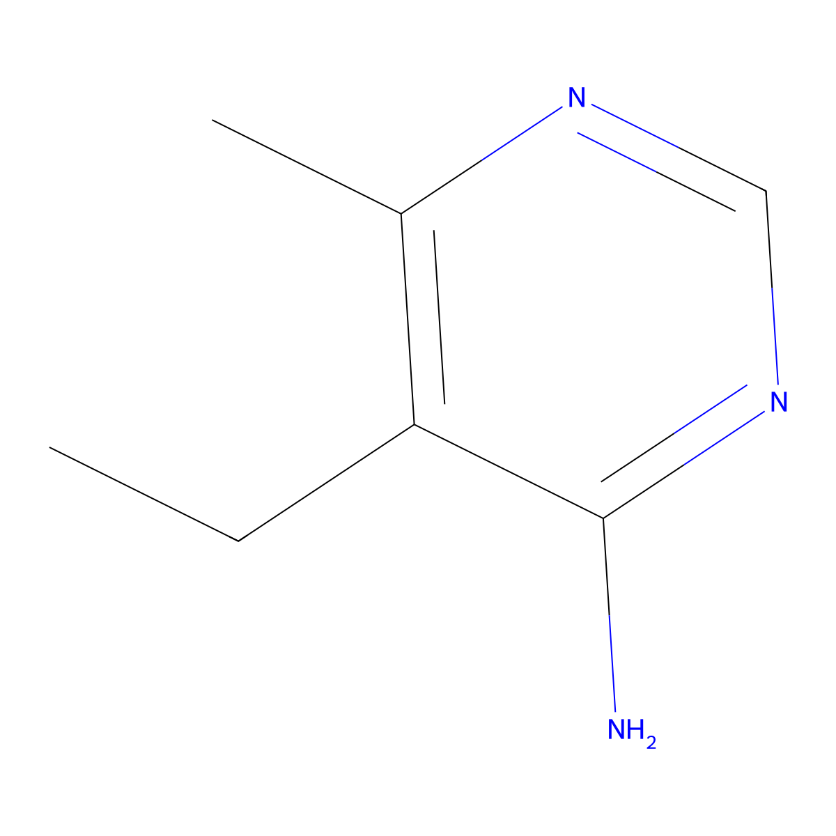 5-Ethyl-6-methylpyrimidin-4-amine molecular structure, CAS 1249413-16-8