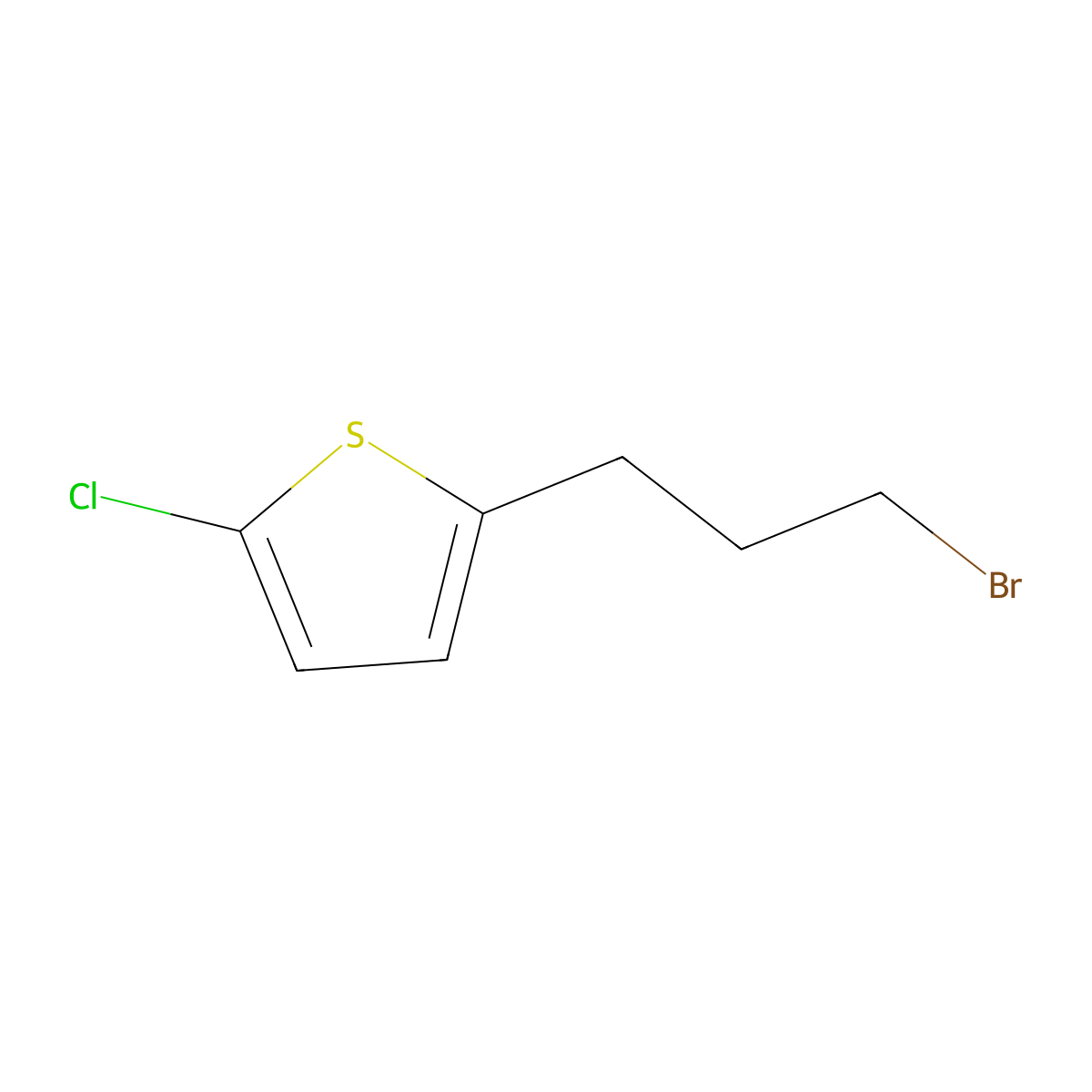 2-(3-Bromopropyl)-5-chlorothiophene molecular structure, CAS 1249416-35-0