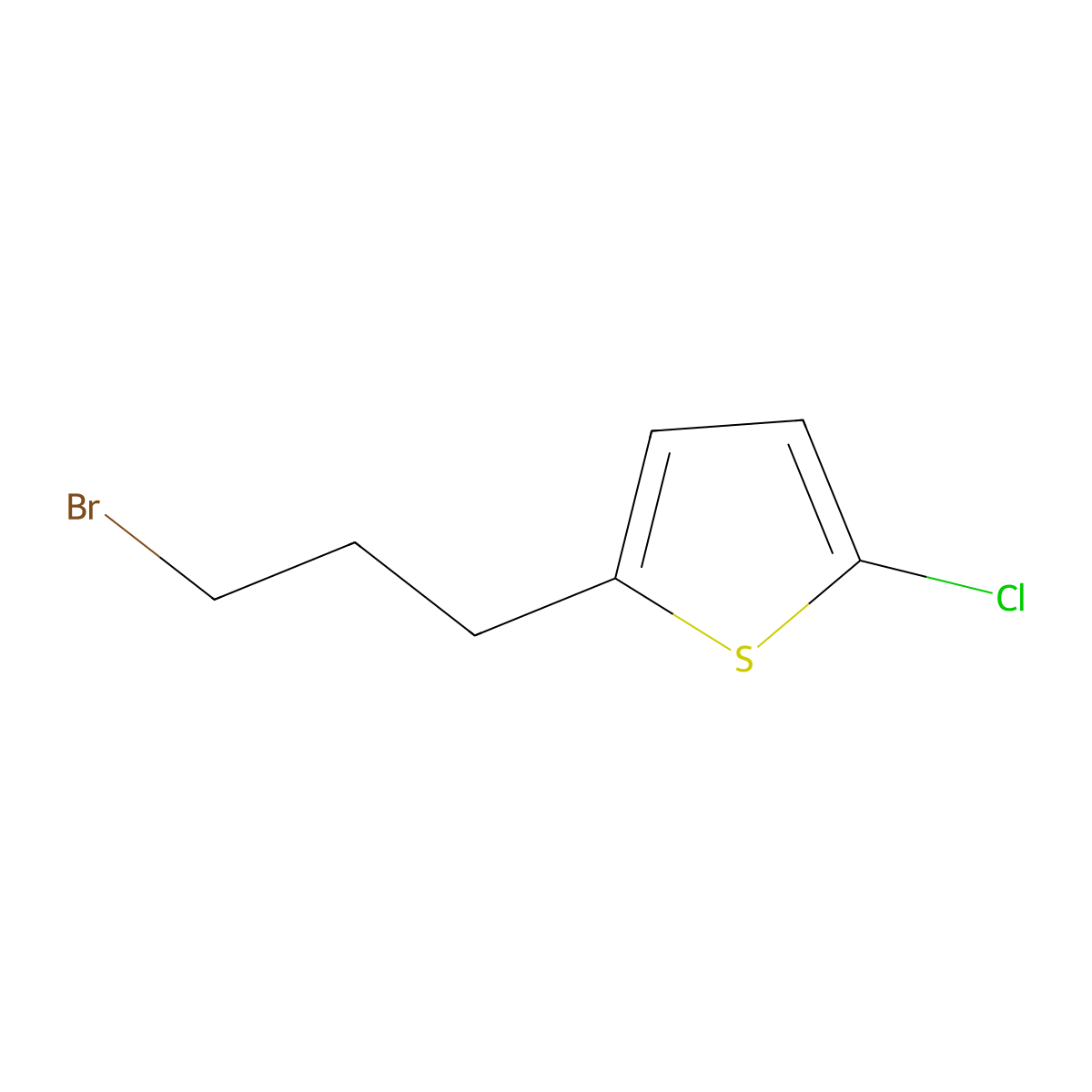 2-(3-Bromopropyl)-5-chlorothiophene molecular structure, CAS 1249416-35-0