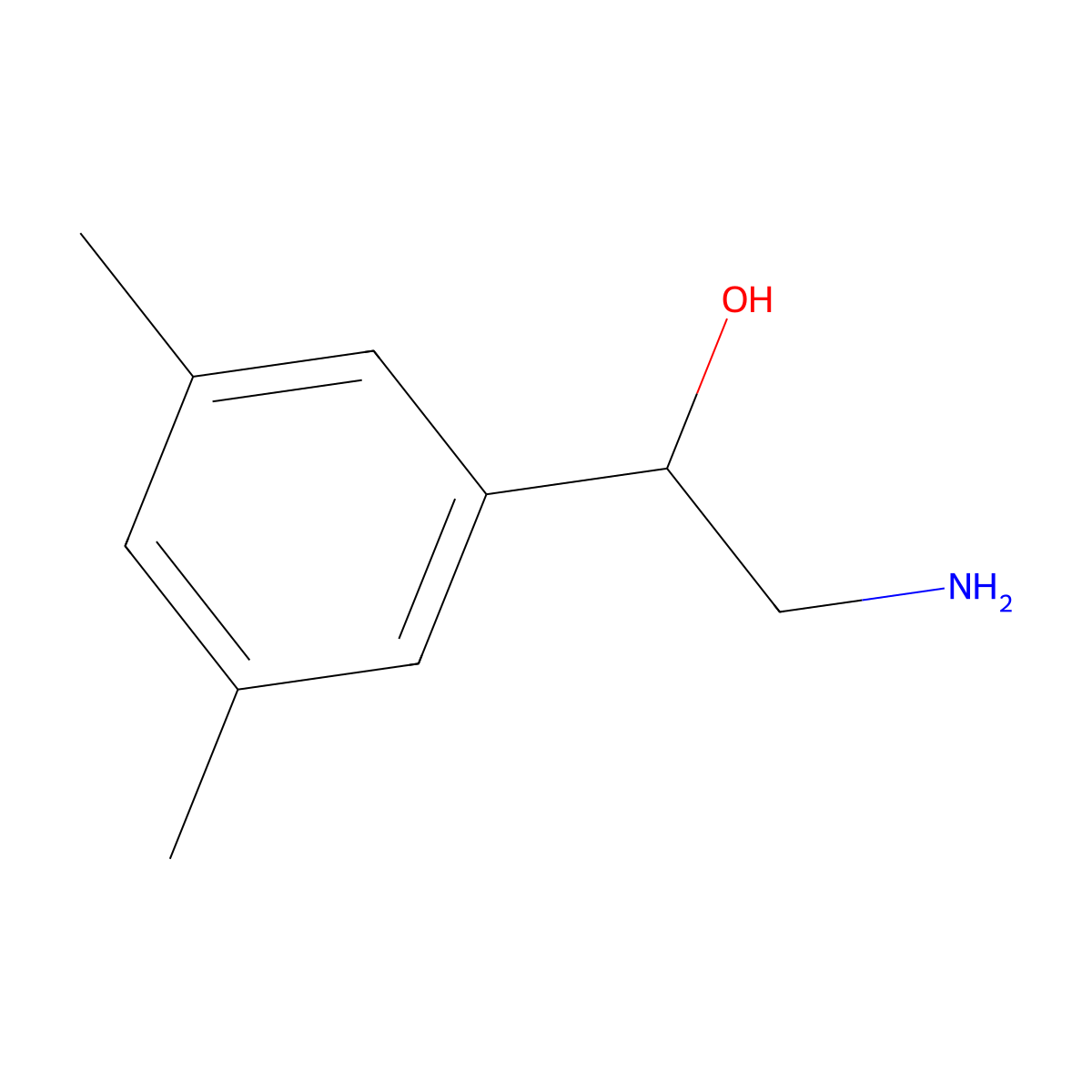 2-Amino-1-(3,5-dimethylphenyl)ethan-1-ol molecular structure, CAS 1249418-20-9