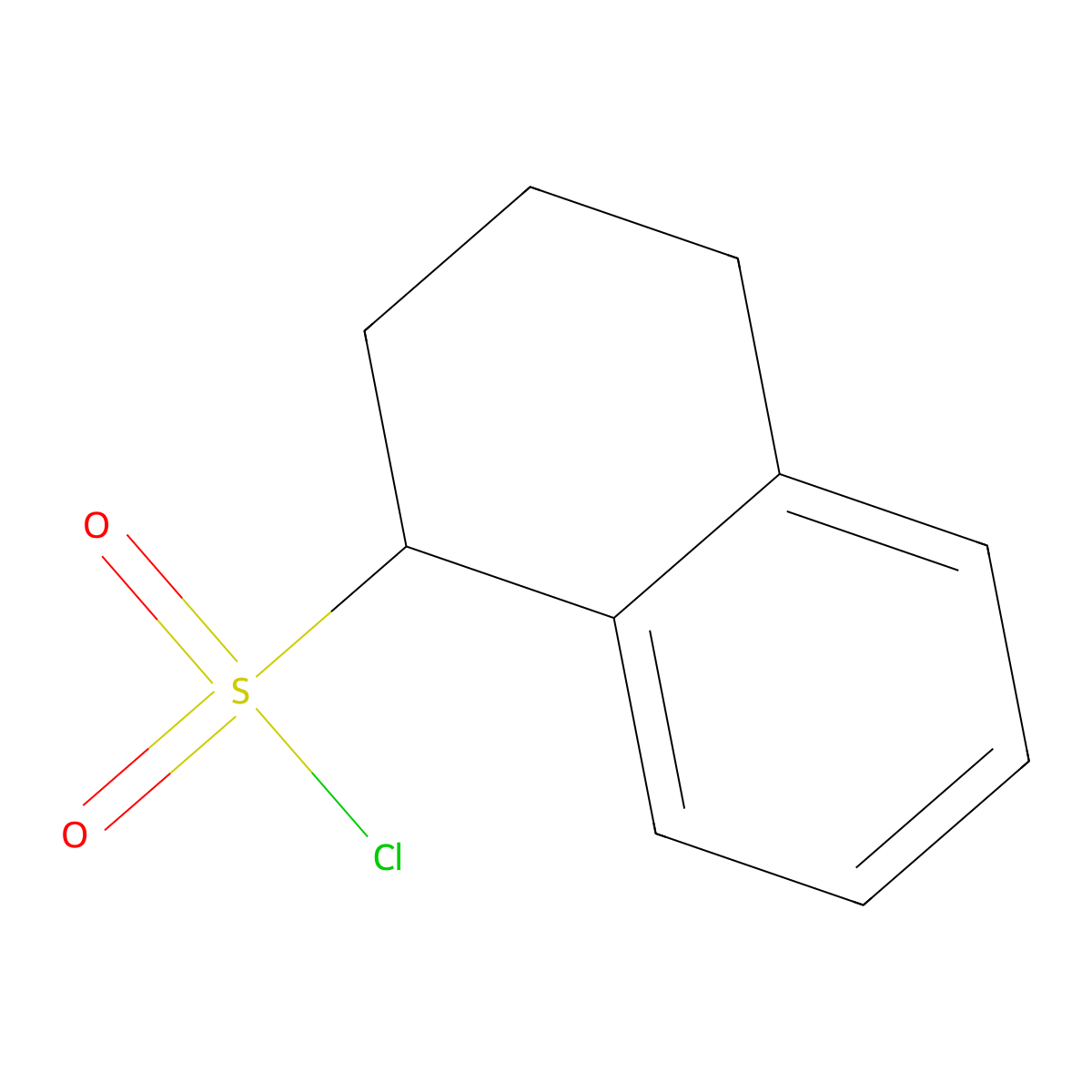 1,2,3,4-Tetrahydronaphthalene-1-sulfonyl chloride molecular structure, CAS 1249420-38-9