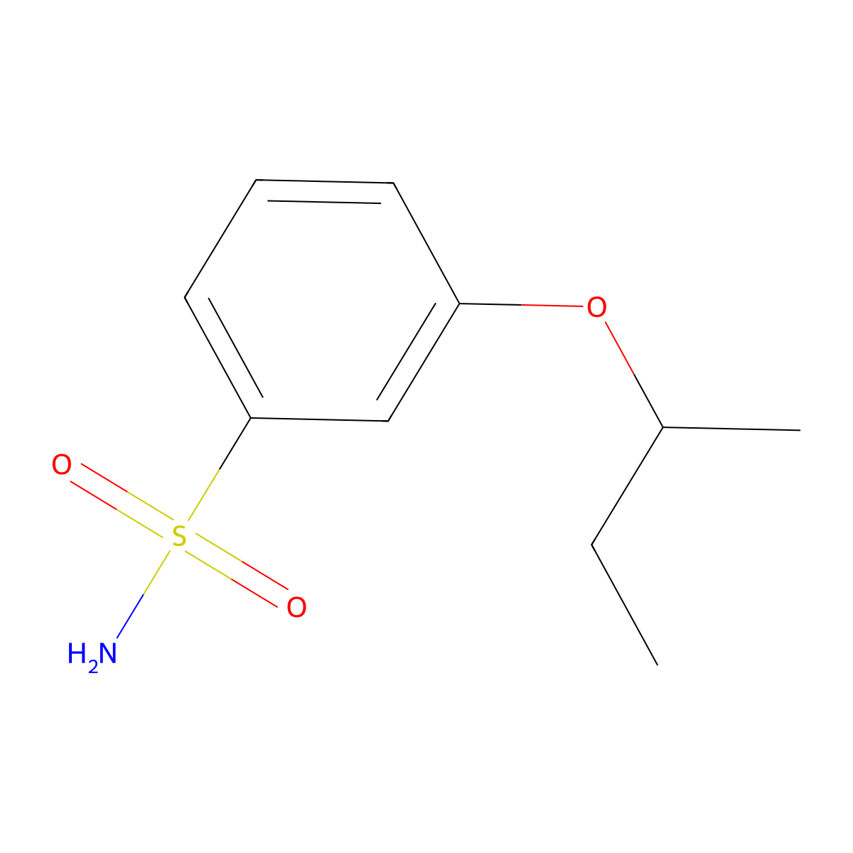 3-(Sec-butoxy)benzenesulfonamide molecular structure, CAS 1249424-35-8
