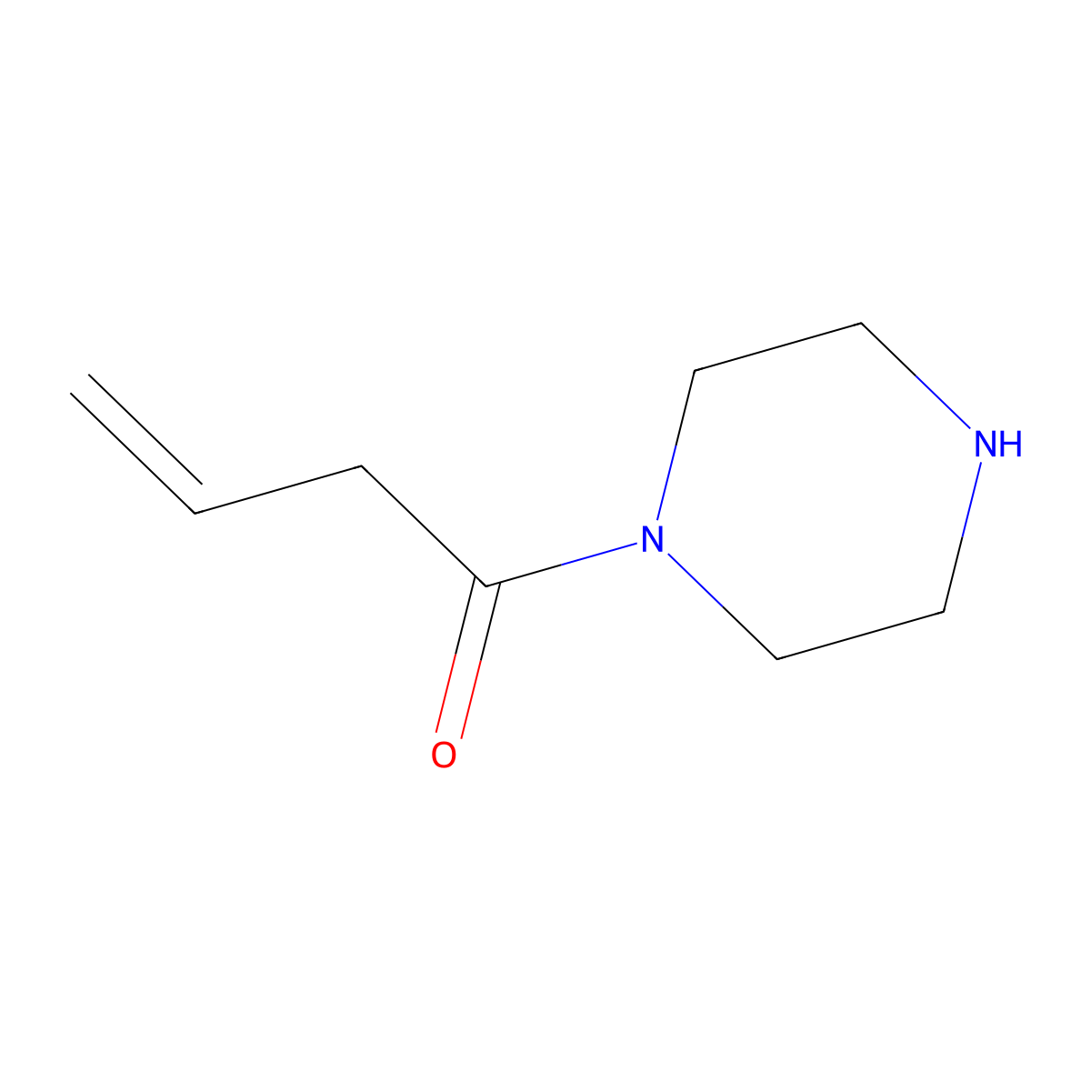 1-(Piperazin-1-yl)but-3-en-1-one molecular structure, CAS 1249428-13-4