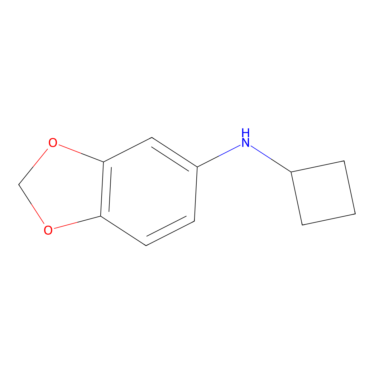n-Cyclobutylbenzo[d][1,3]dioxol-5-amine molecular structure, CAS 1249429-19-3