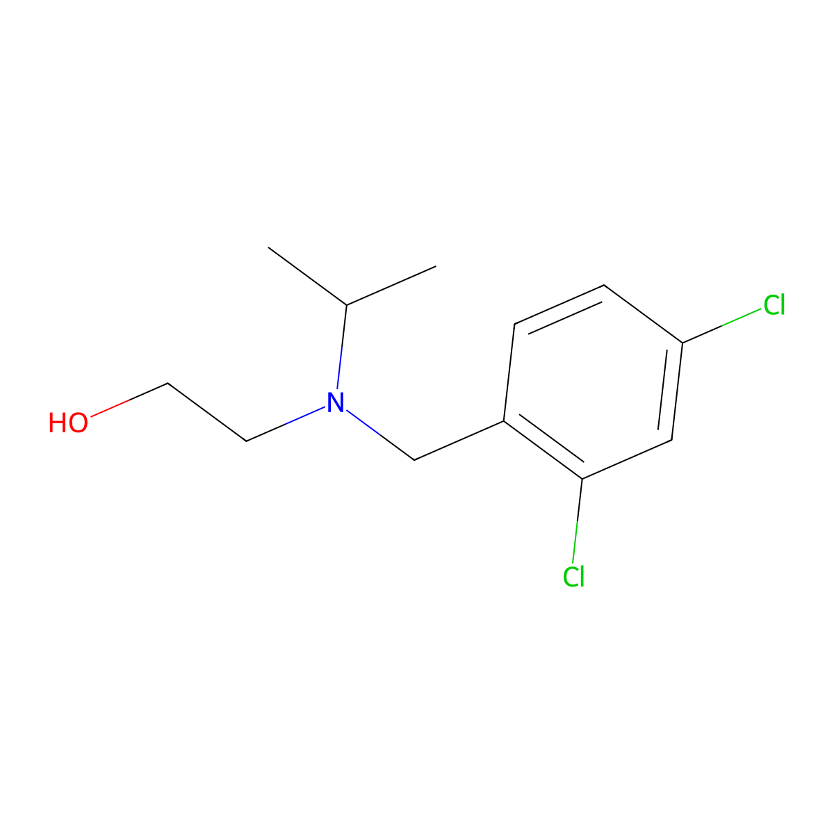 2-[(2,4-Dichloro-benzyl)-isopropyl-amino]-ethanol molecular structure, CAS 1249435-03-7