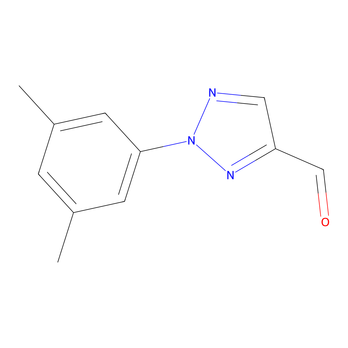 2-(3,5-dimethylphenyl)-2H-1,2,3-triazole-4-carbaldehyde molecular structure, CAS 1249437-64-6