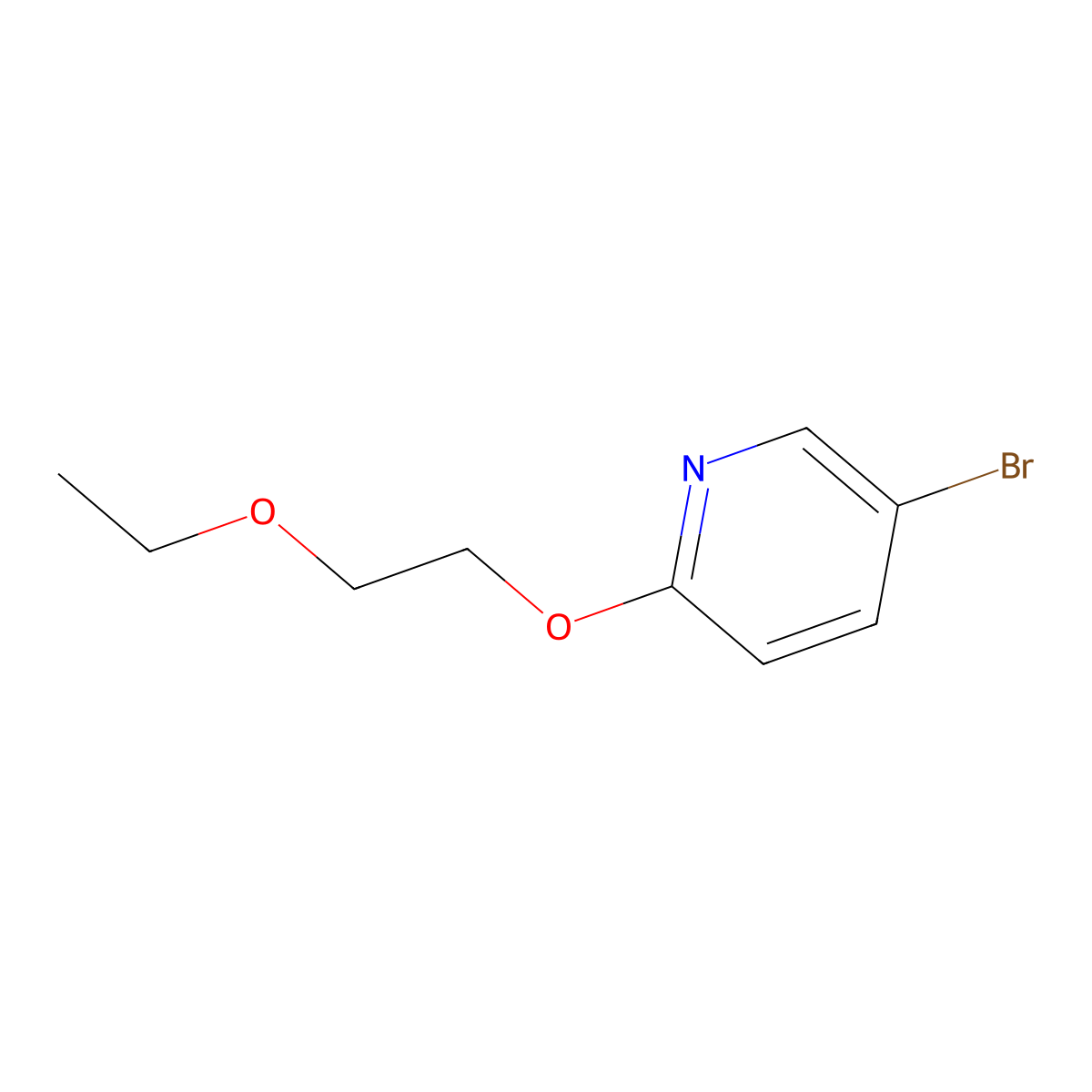 2-(2-Ethoxyethoxy)-5-bromopyridine molecular structure, CAS 1249442-19-0