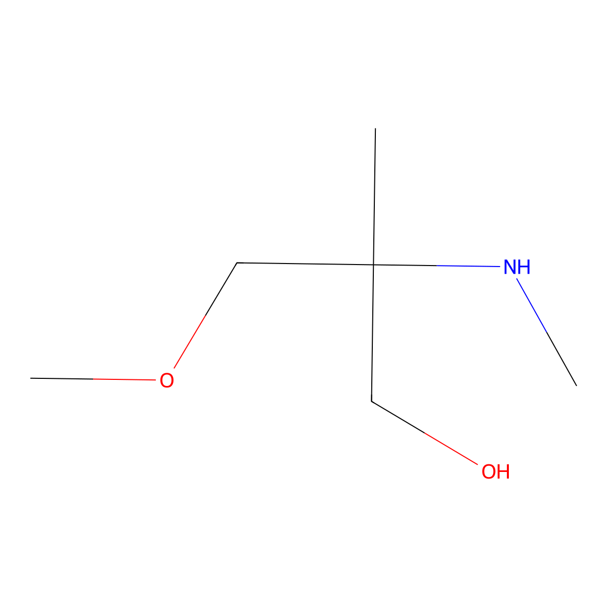 3-Methoxy-2-methyl-2-(methylamino)propan-1-ol molecular structure, CAS 1249442-60-1