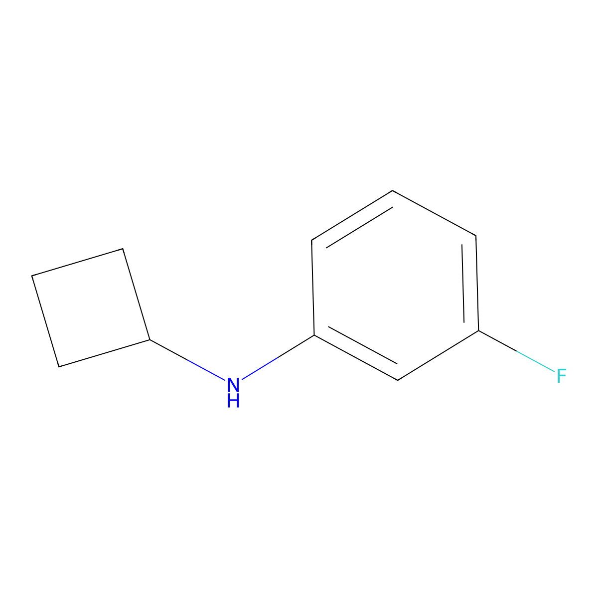 N-cyclobutyl-3-fluoroaniline molecular structure, CAS 1249444-92-5