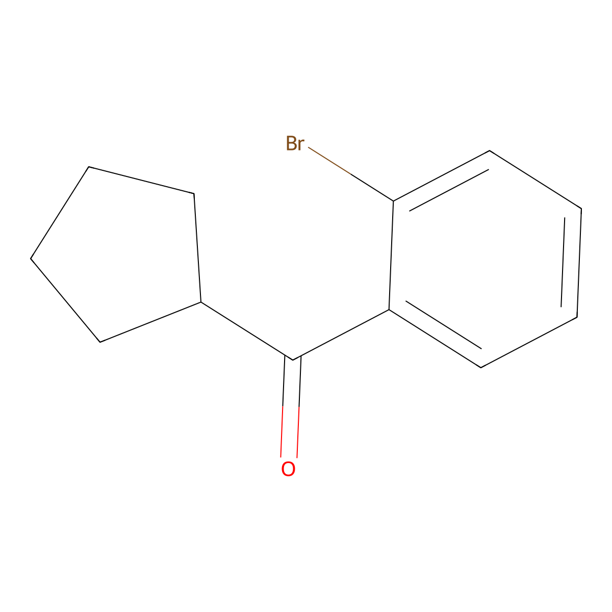 (2-Bromophenyl)(cyclopentyl)methanone molecular structure, CAS 1249445-32-6