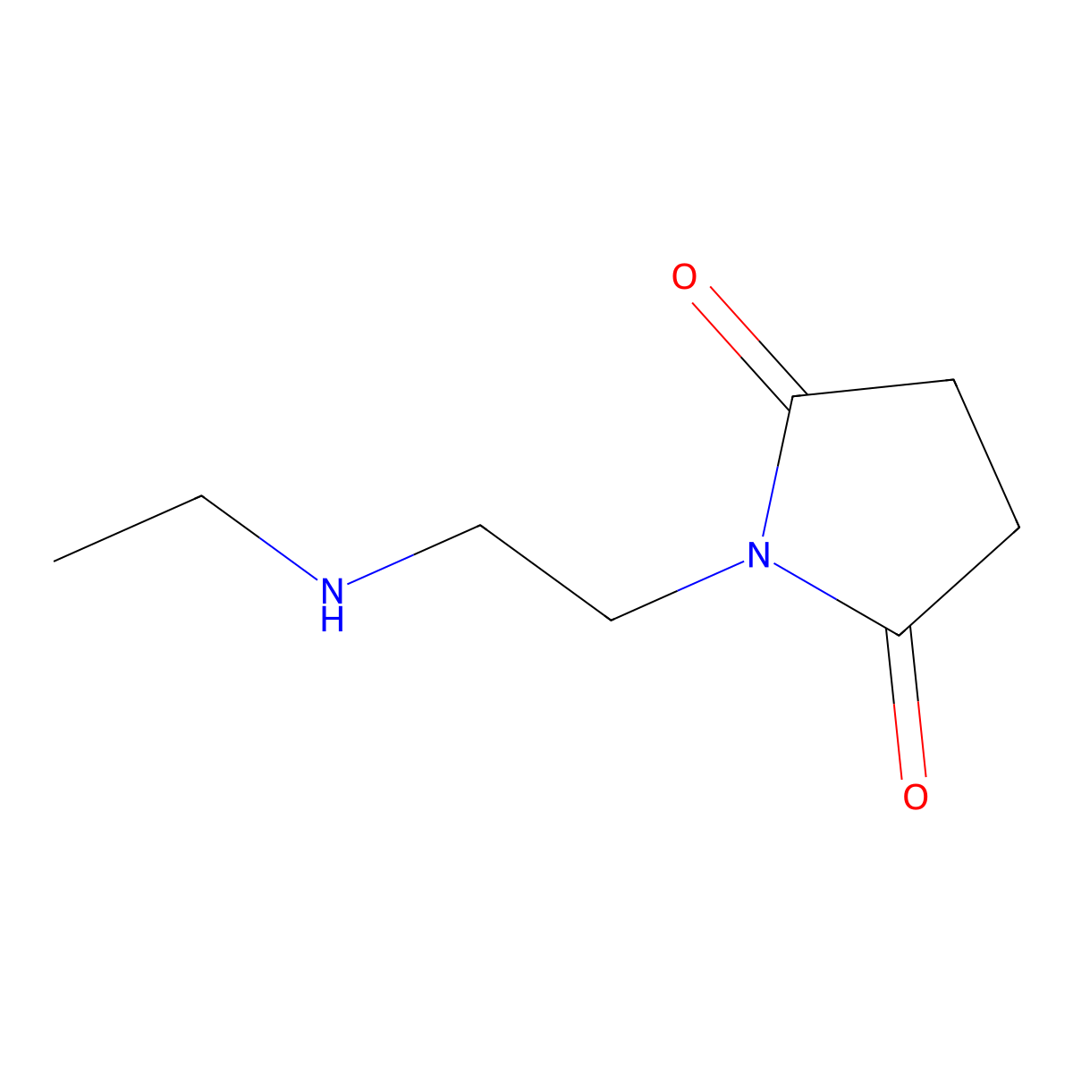 1-[2-(Ethylamino)ethyl]pyrrolidine-2,5-dione molecular structure, CAS 1249445-72-4