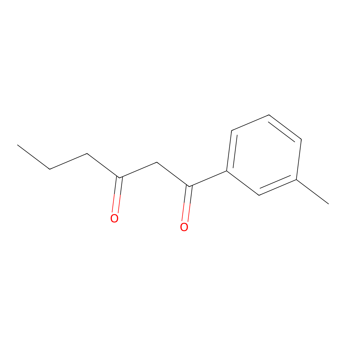 1-(3-Methylphenyl)hexane-1,3-dione molecular structure, CAS 1249450-04-1