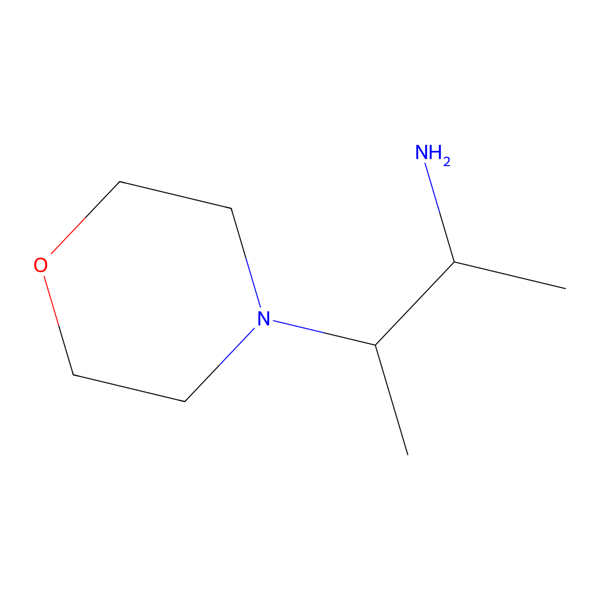 3-(Morpholin-4-yl)butan-2-amine molecular structure, CAS 1249453-24-4