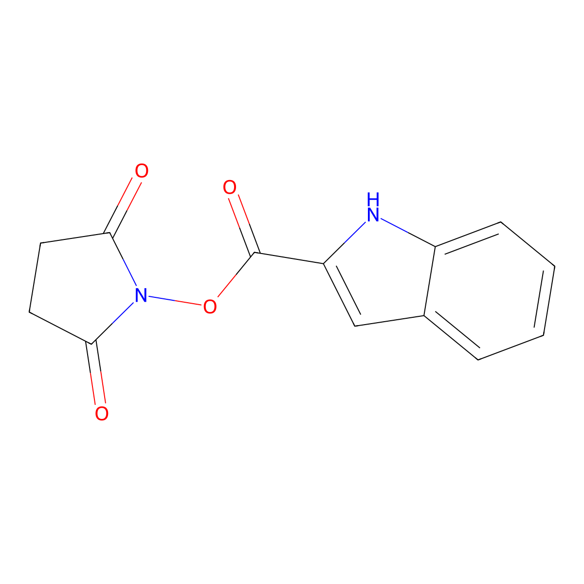 Succinimido indolecarboxylate molecular structure, CAS 124946-98-1