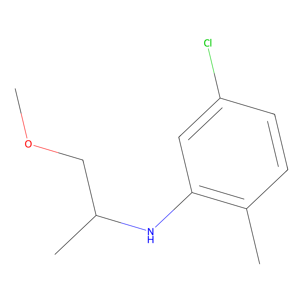 5-chloro-N-(1-methoxypropan-2-yl)-2-methylaniline molecular structure, CAS 1249464-76-3