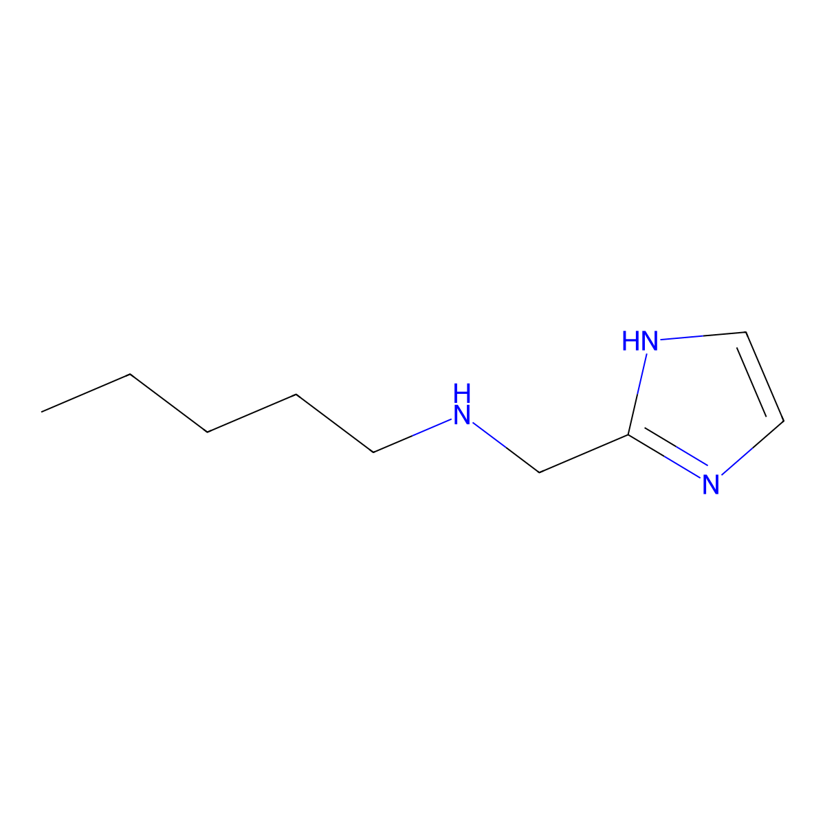 [(1H-imidazol-2-yl)methyl](pentyl)amine molecular structure, CAS 1249466-23-6