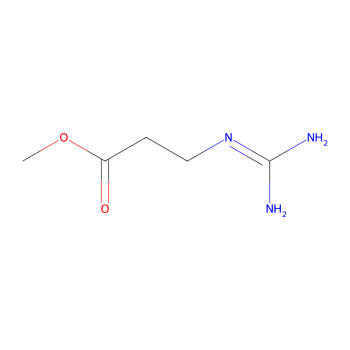 Methyl 3-carbamimidamidopropanoate molecular structure, CAS 1249472-28-3