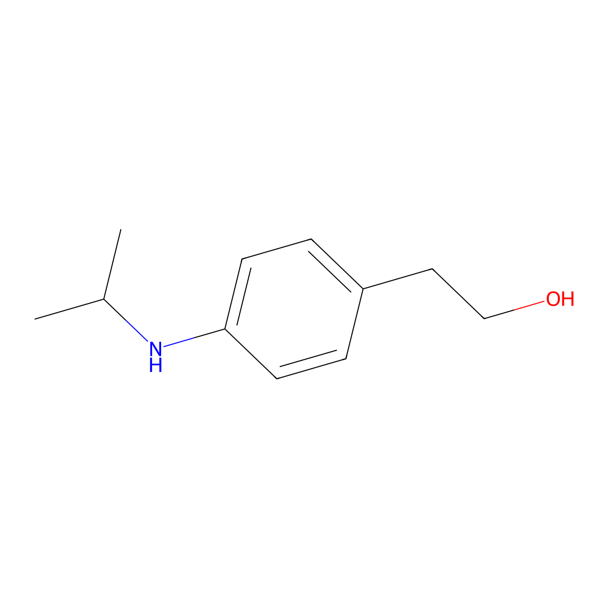 2-{4-[(Propan-2-yl)amino]phenyl}ethan-1-ol molecular structure, CAS 1249483-25-7