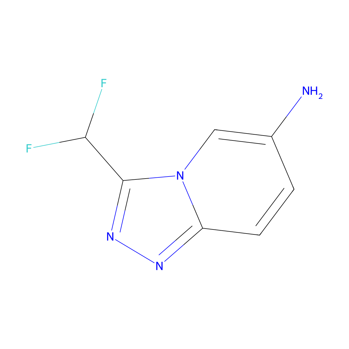 3-(Difluoromethyl)-[1,2,4]triazolo[4,3-a]pyridin-6-amine molecular structure, CAS 1249492-45-2