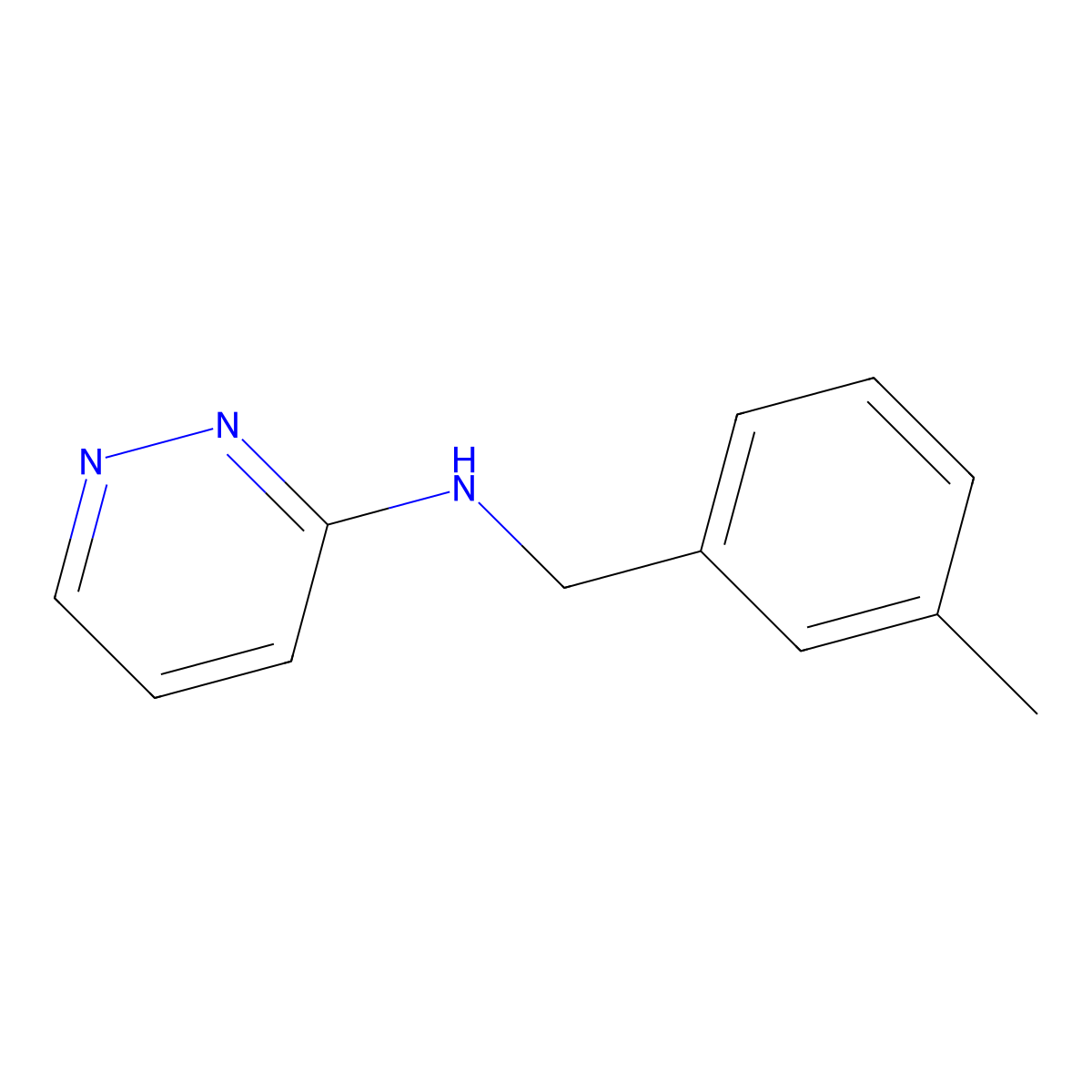 n-(3-Methylbenzyl)pyridazin-3-amine molecular structure, CAS 1249503-33-0