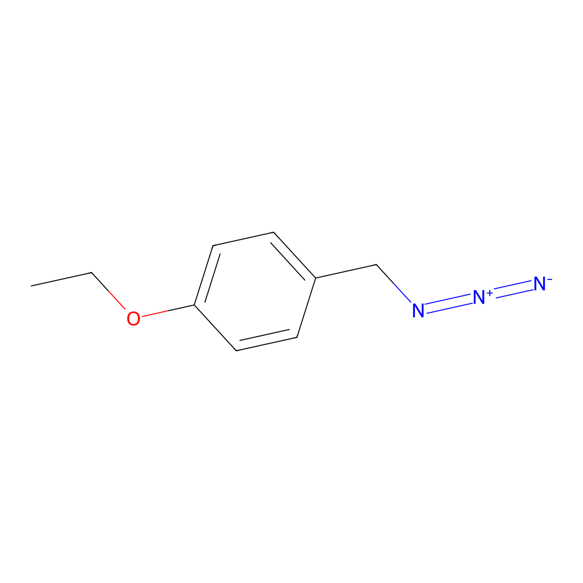 1-(Azidomethyl)-4-ethoxybenzene molecular structure, CAS 1249505-24-5