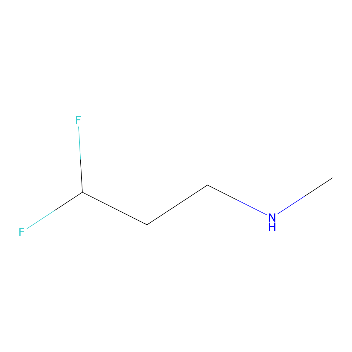 (3,3-Difluoropropyl)(methyl)amine molecular structure, CAS 1249506-76-0